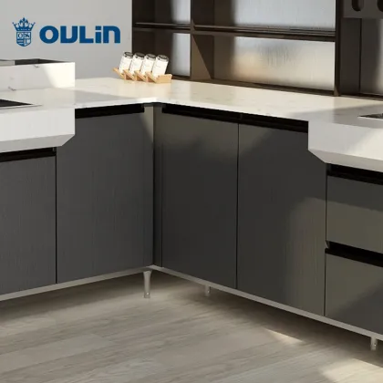 Light luxury kitchen home improvement kitchen kitchen set