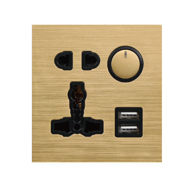 LD Serie 1 Gang 13A+1 Gang 16a mit USB