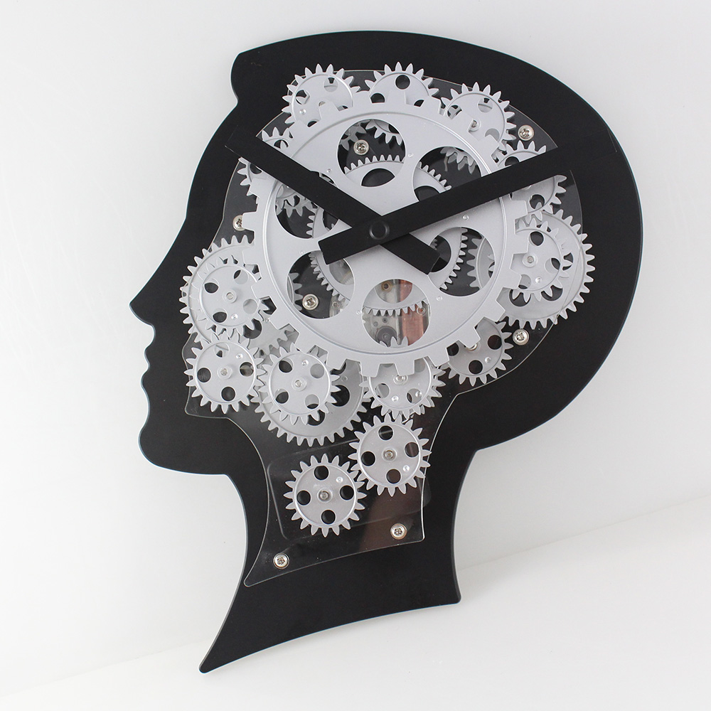 Wall Clock With Visible Gears