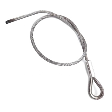 Durchmesser 8mm Kabelbaugruppe Drahtseil 6x19 + FC mit einem Auge verzinkt