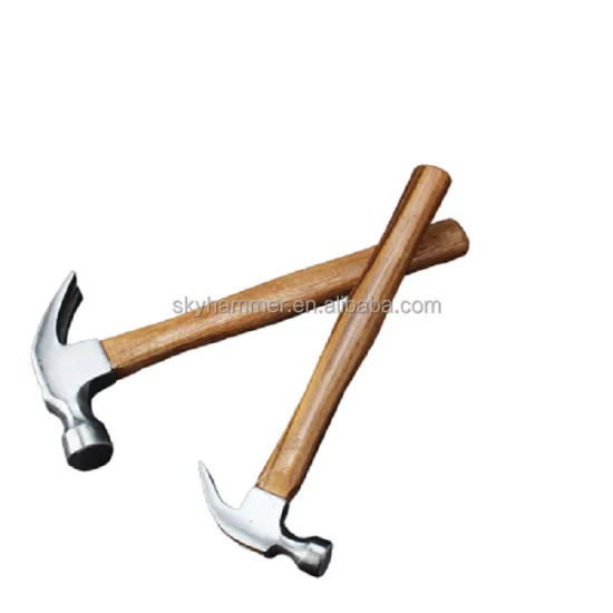 Forged Factory Production: High-Quality 12oz Claw Hammer with Imported Walnut Handle and Carbon Steel, Wooden Bag Handles