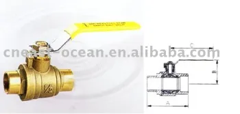 BRASS WELDING BALL VALVE