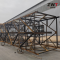 Torre treliçada de 4 pernas para uso industrial
