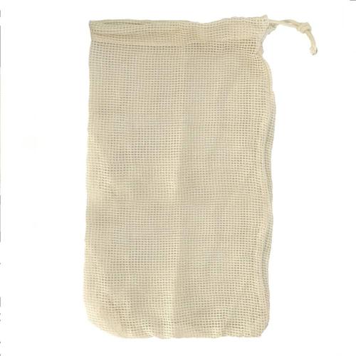 Reusable cotton mesh grocery bags