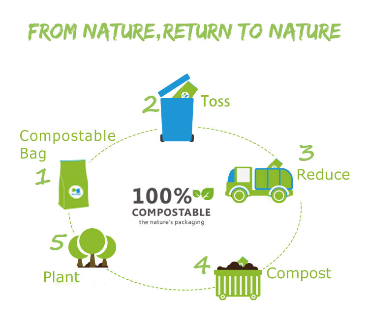 compostable refill collagen bag 