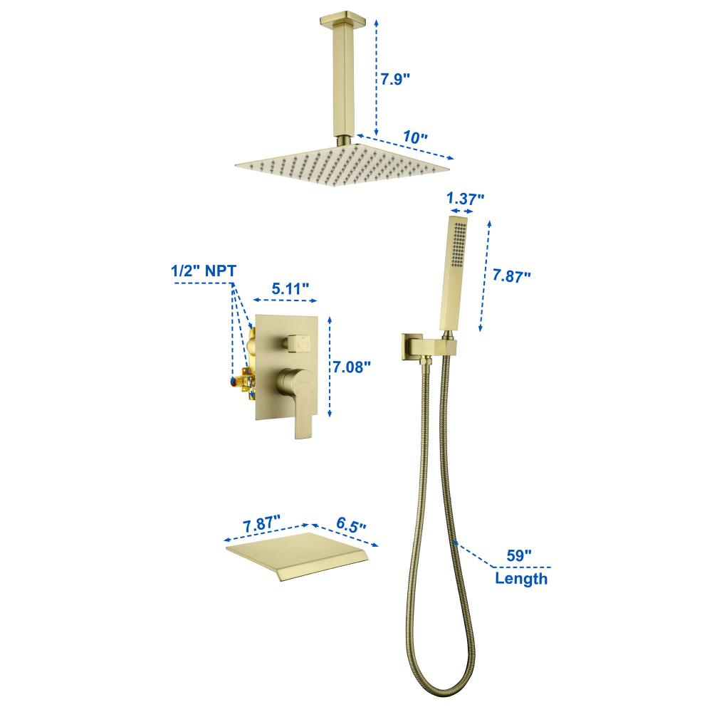 SHOWER SET 88019bg 10 5