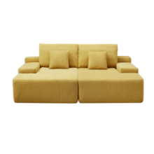 sofá -cama de espreguiçadeira seccional