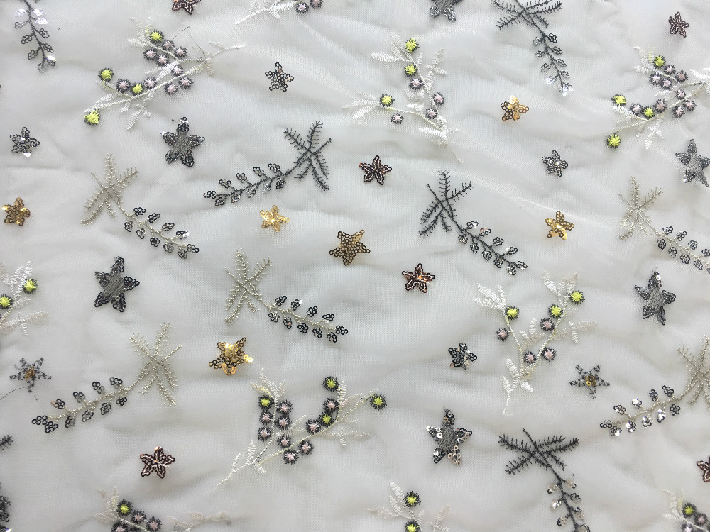 Sequin Embroidery Fabric