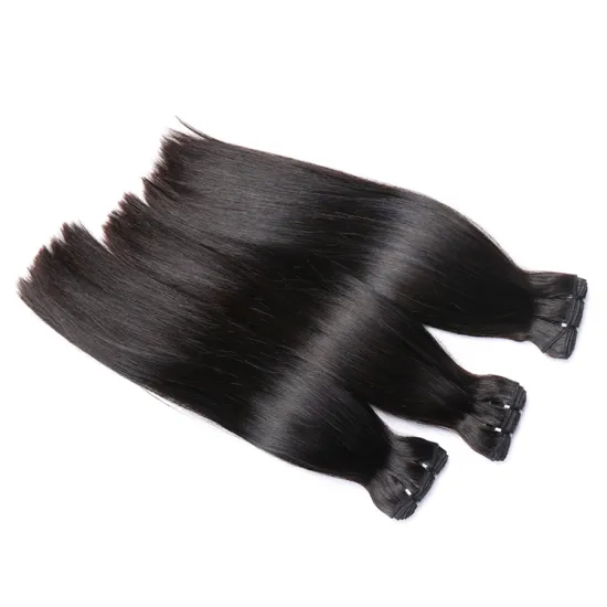 Unprocessed raw cambodian hair vendors wholesale bone straight Cambodian raw virgin hair bundles double drawn human hair
