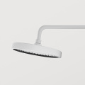 White Digital Display Light Bathroom Rainfall Shower Set