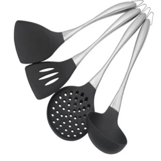 304 Silicone Shovel Stainless Steel Silicone Kitchenware