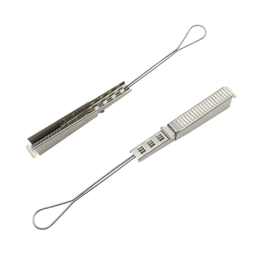 FTTH Aerial Electrical High Tesnion Drop Cable Clamp