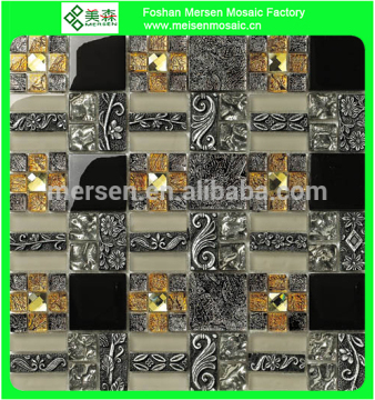 Glass mosaic mosaic floor tile mosaic border MK0510