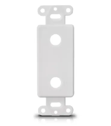 faceplate network face plate insert white/ivory two hole vertical systimax faceplate