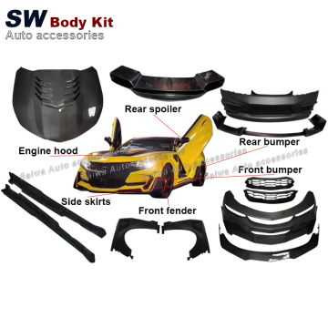Fiberglass H-Org style Body Kit for Chevrolet Camaro - Front Bumper, Fenders, Hood, Side Skirts, Diffuser, Spoiler