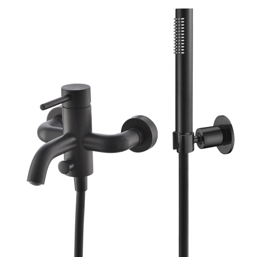 Wall Mounted Tub Faucet With Handheld Shower