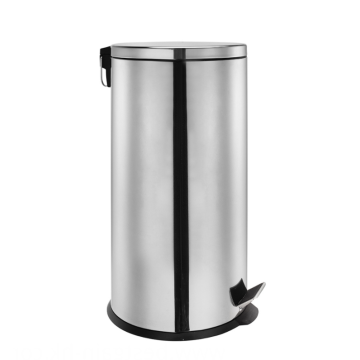 Pedal stainless steel trash can