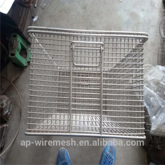 turnover metal basket