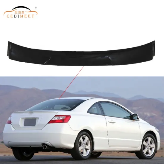 Acrylic Gloss Black Rear Roof Wing Spoiler for Civic 2006