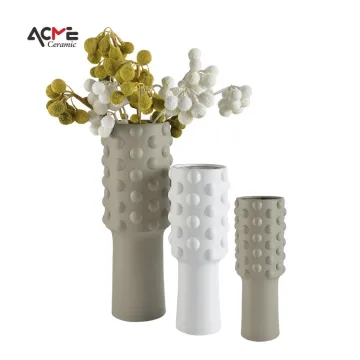 Ceramic Spiral Vase with Creative Burnt Flower Vase Frosted Pattern for Living Room Decoration