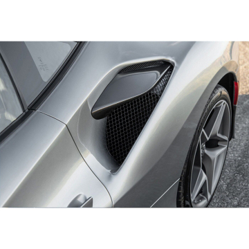 OEM Style Dry Carbon Fiber Rear Air Inlet Trim for Ferrari F8