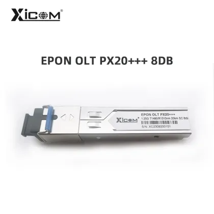 XICOM EPON OTL PX20 1.25G SFP for 20km, Compatible with TP-Link, Ubiquiti, and HIOSO