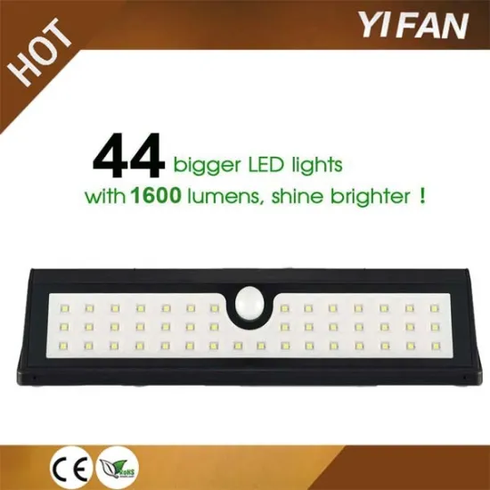 Cool white Solar Powered 44 LED Outdoor Motion Detector Sensor Security Garden Light