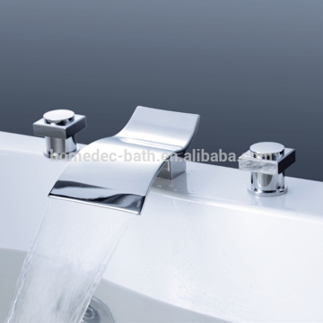 deck mounted waterfall bathtub bath faucet