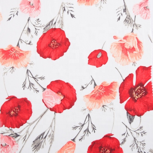 Customized Floral Print Chiffon Polyester Fabrics