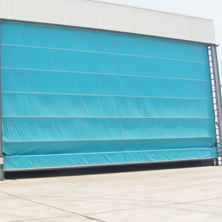 Oversized industry high speed flexible door