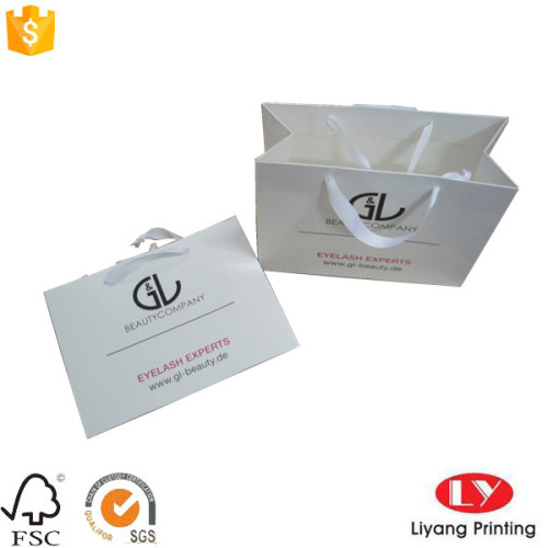 Bolsa de embalaje de joyería de envío de papel blanco