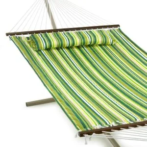2015 New Quilted hammock with pillow Double hammock chair with footrest