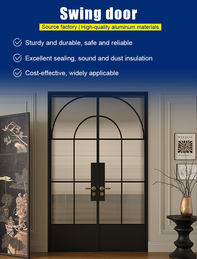 High quality swing door sound insulation and dust prevention