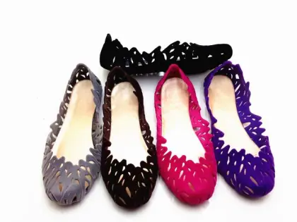 Pink Flip Flops Jelly Sandals with Metallic straps, sandals, fashion sandals womens flip flops