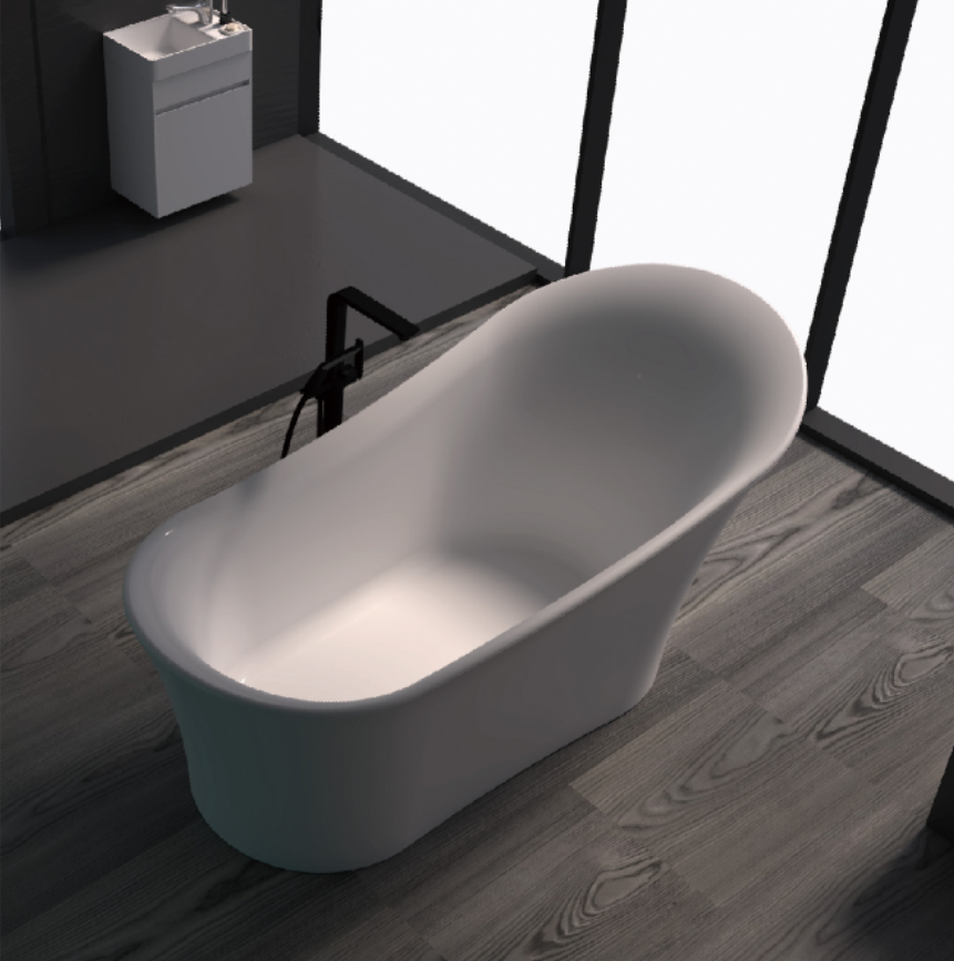 Acrylic Freestanding Bathtub in White