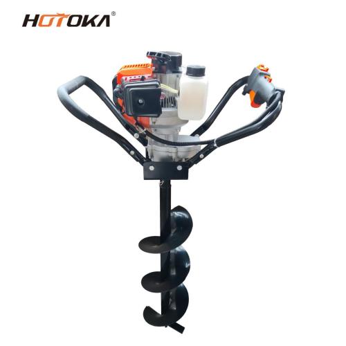 52cc gasoline earth auger digging hole hole borer