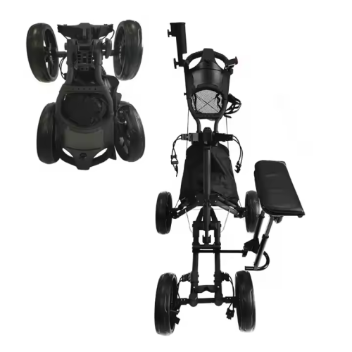 Affordable Foldable Golf Push Trolley 4 Wheels