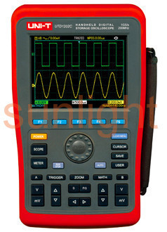 Digital Handheld Storage Oscilloscope, 200MHz Bandwidth, Dual Channel, 1GS/s Sample Rate, USB Communication, UTD1202C
