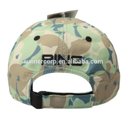 100% cotton famous camo golf hat