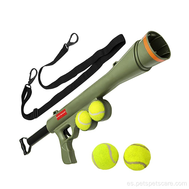 Juguete del arma del lanzador del animal doméstico de la pelota de tenis del entrenamiento del perro