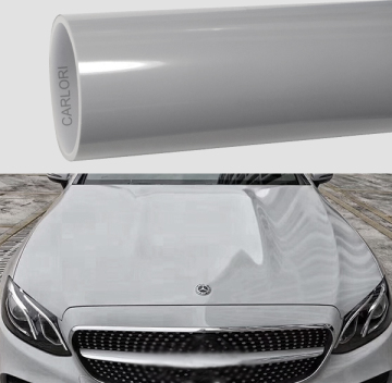 crystal gloss light grey car wrap vinyl