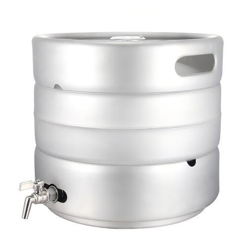 Bierfass aus SUS304 in Lebensmittelqualität mit Zapfhahn