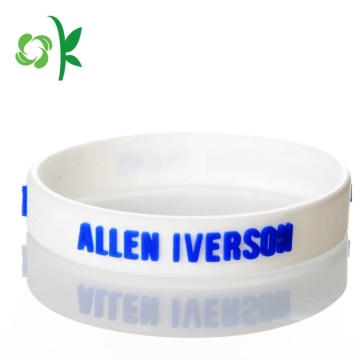 Regalo promocional personalizado pulsera de silicona por mayor