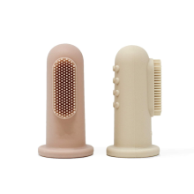 Brosse à dents de baby-doigt de bébé en silicone personnalisée BPA