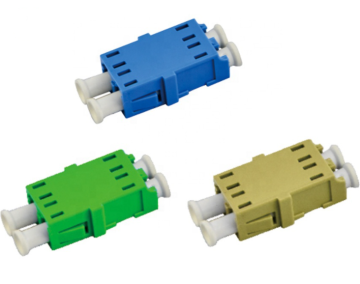 LC to LC Duplex Fiber Optic Adapter for SM Plate FTTx Connectors