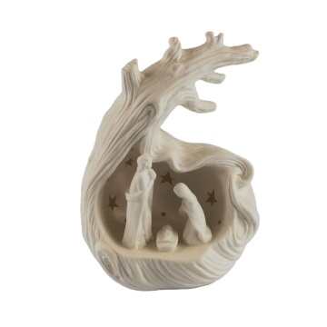 Factory Ceramic Christmas Nativity Gift Set with LED Light