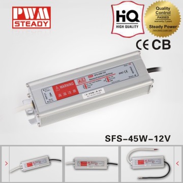 (LPV-45-12)SFS-45-12 CE approved 45w12v3a IP67 waterproof level switching power supply