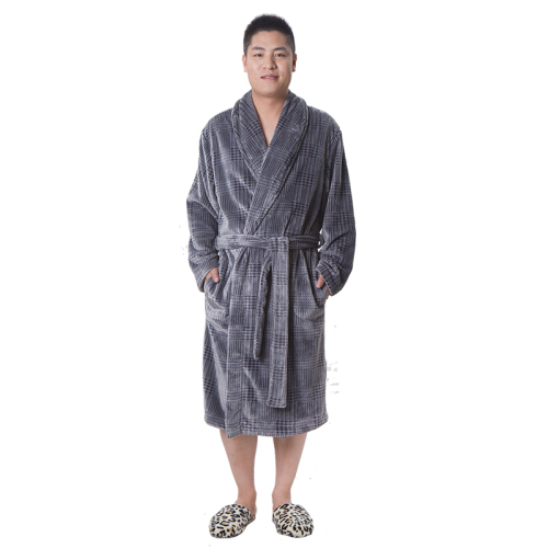 Man new design dress bathrobe online shop bathrobe