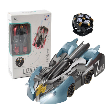 2.4Ghz Anti-Gravity Rechargeable Wall Climbing RC Car with Headlights for Kids