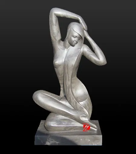 nude abstract stone sexy lady statue
